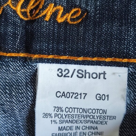 Warehouse One flare jeans women's size 32 ink blue short - Picture 6 of 11